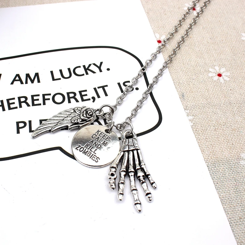 Ожерелье Ходячие мертвецы с подвесками короткое длинное ожерелье для женщин и