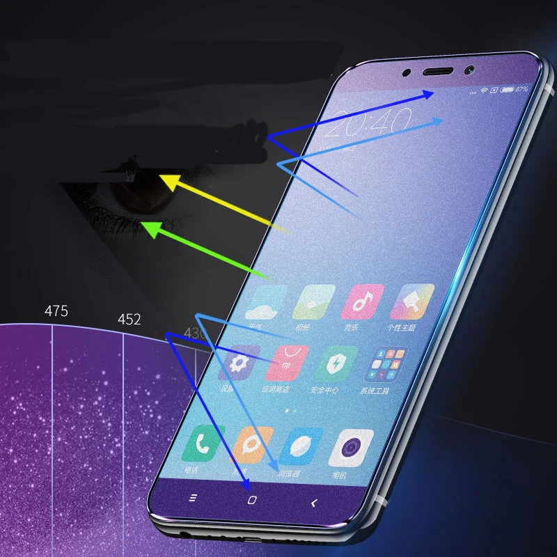 EXUNTON для Xiaomi Redmi Note 4 4X полное покрытие анти-синий матовый Закаленное стекло Защитная пленка для экрана