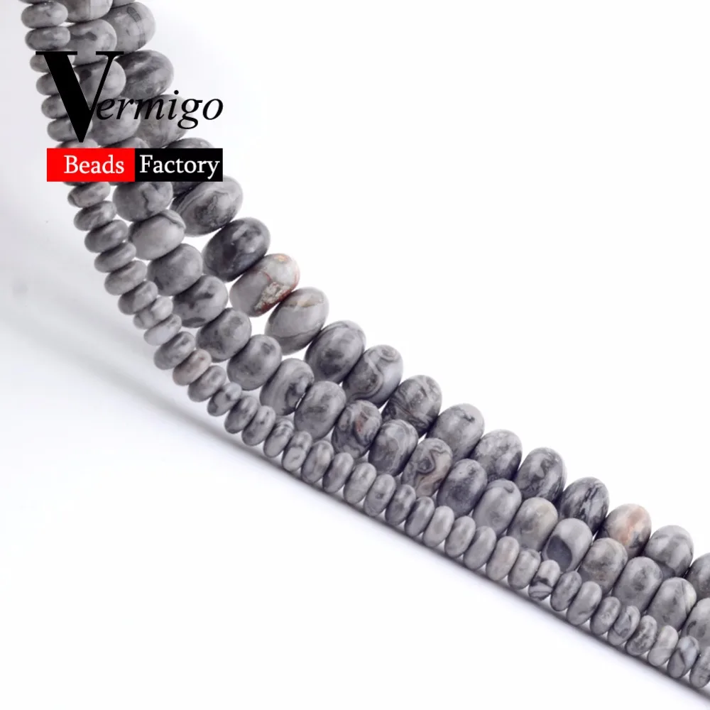 Оптовая карта Jaspers Rondelle Abacus бусины из натурального камня для изготовления