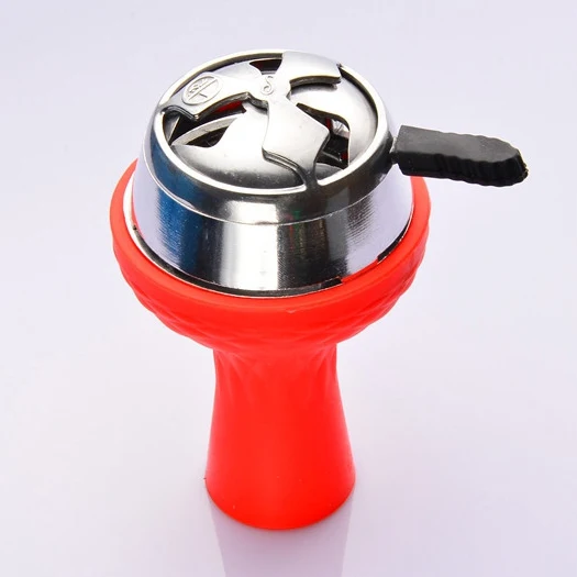 red set Силиконовый кальян чаша с несколькими отверстиями для кальяна Sheesha Narguile Chicha чаши для кальяна угольная плита аксессуары - Цвет: red set