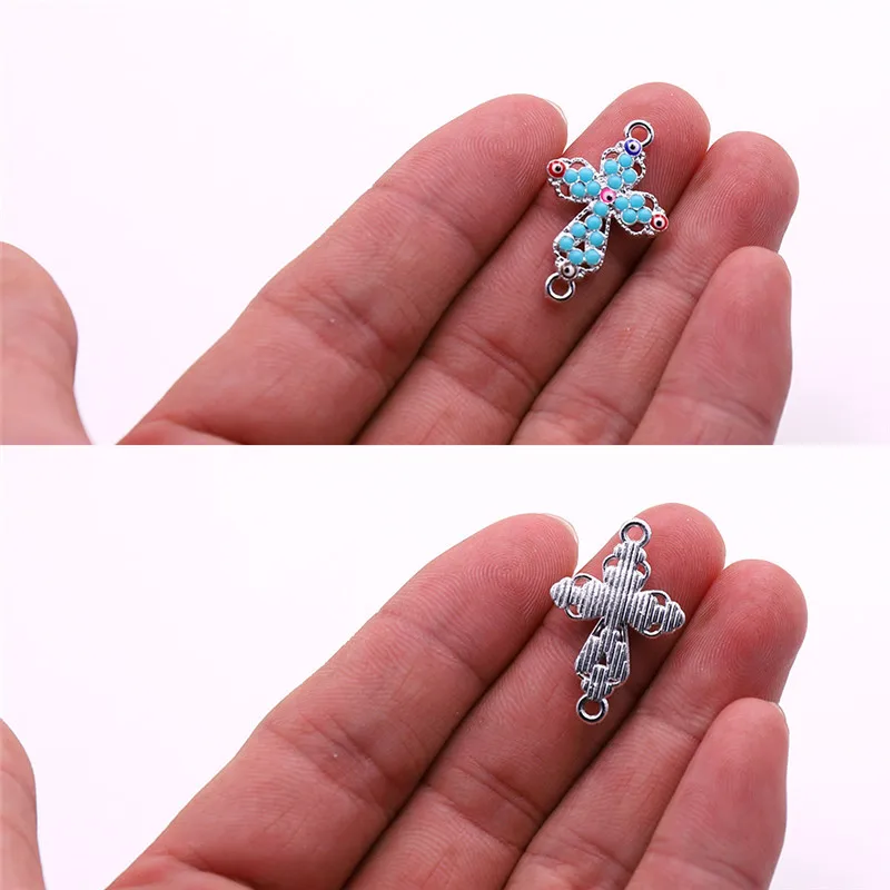 10pcs Style 21 10 шт ювелирные шармы-соединители с акриловым украшением ювелирные изделия Аксессуары для ожерелья, браслеты, ювелирные изделия делая оптом - Цвет: 10pcs Style 21