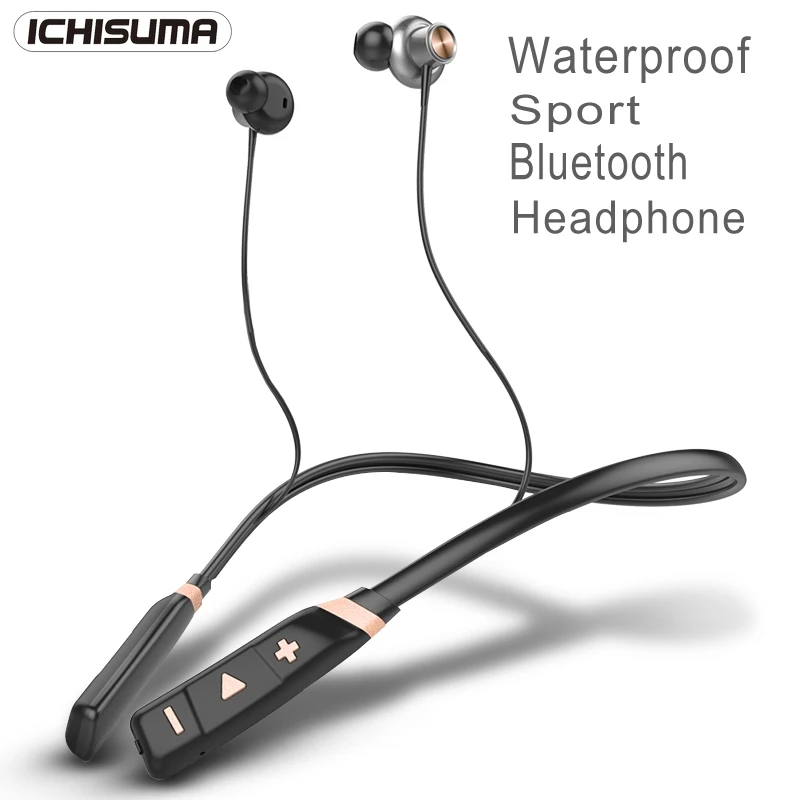 Водонепроницаемые беспроводные наушники Bluetooth-гарнитура стерео спортивные