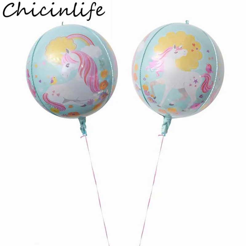 Chicinlife 1 шт. 24 дюйма 4D единорог фламинго шар день рождения вечеринка Baby Shower детские