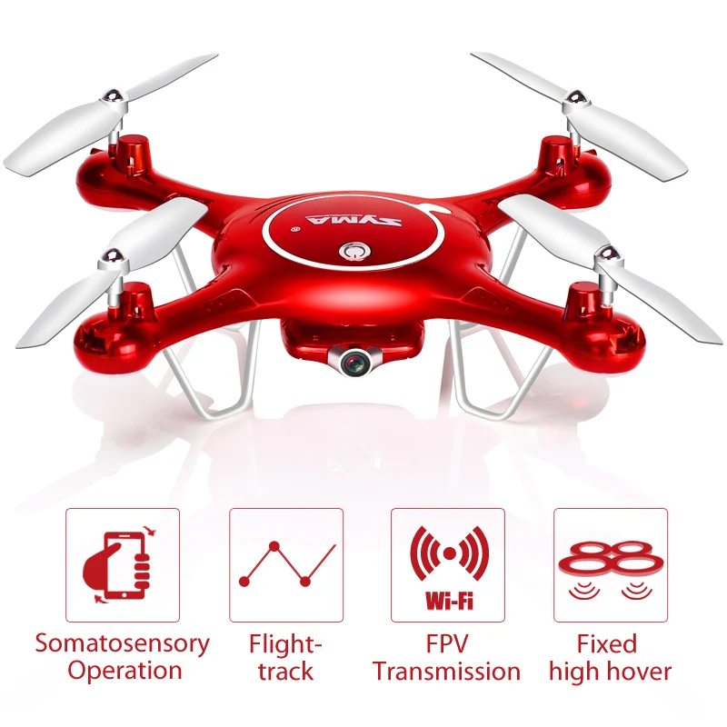 SYMA X5UW селфи Дрон 2 4 г 4CH вертолет с HD Камера FPV Wi Fi в реальном времени передачи Quadcopter