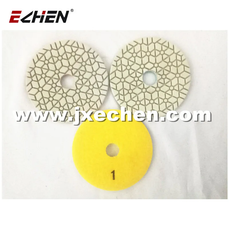 Гибкая полировальная пластина из алмазной смолы 9 шт. 3 ступени |