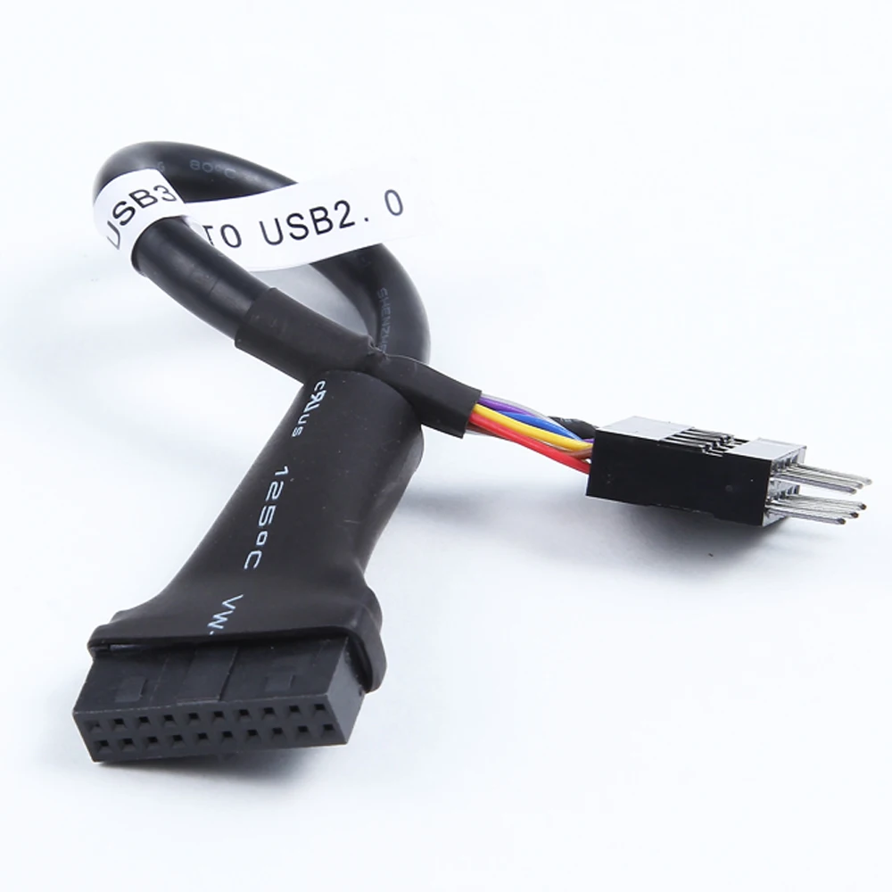Настольный 19 контактный разъем USB 3 0 Мама к 9 контактному 2 папа совместимый кабель