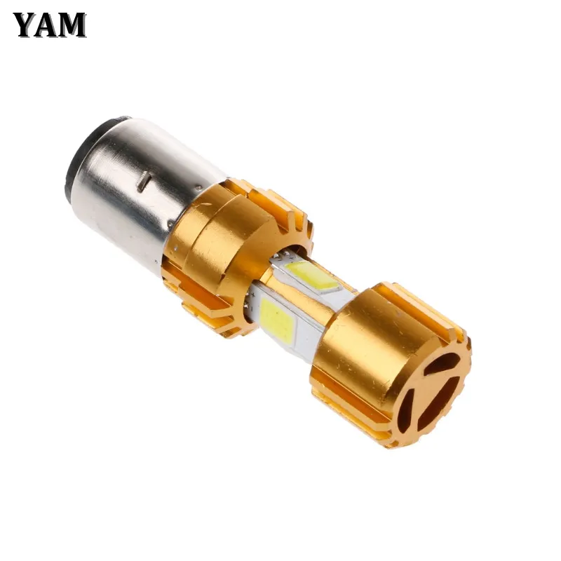 YAM BA20D светодиодный COB Мотоцикл Велосипед Hi/Lo фара Лампа DC 10-80V 6500K 2000LM