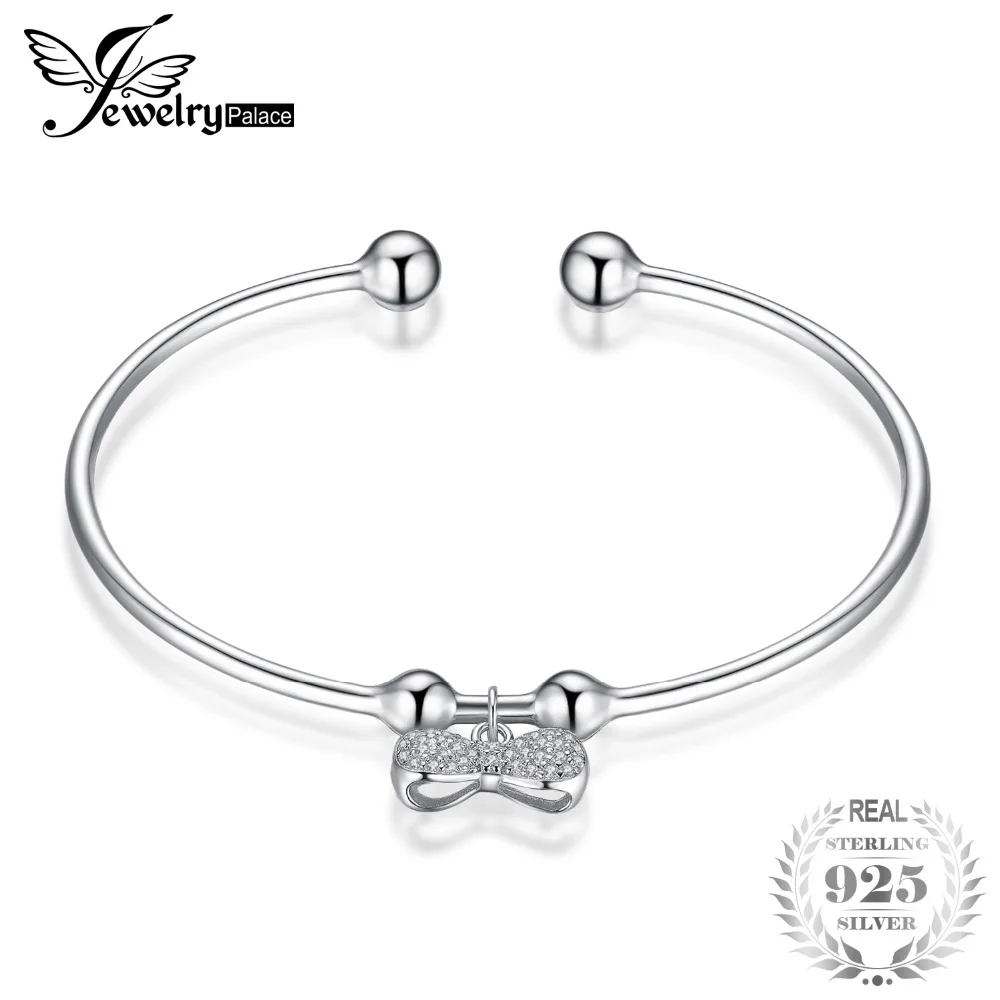 JewelryPalace Мода создан синий шпинель фианит Регулируемый Браслет манжета браслеты