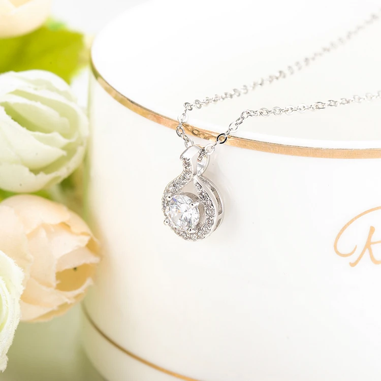 LZESHINE Брендовое классическое винтажное ожерелье Серебряный Цвет кубический