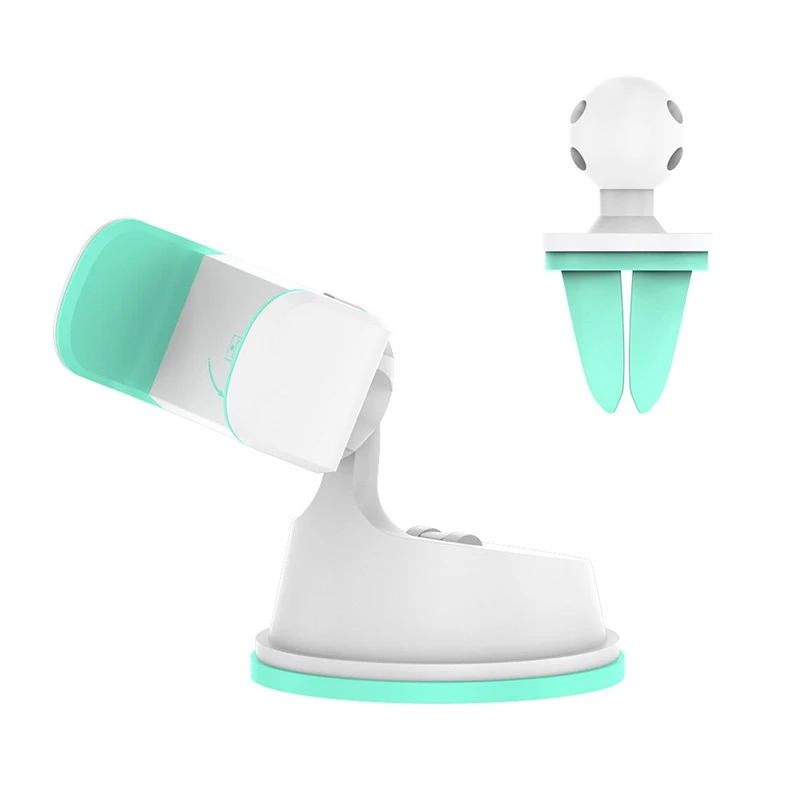 2 in 1 White KISSCASE, 2 в 1, автомобильный держатель для телефона, крепление на вентиляционное отверстие, подставка, держатель на лобовое стекло, универсальный, для телефона в автомобиле, авто, поддержка телефона, tutucu - Цвет: 2 in 1 White