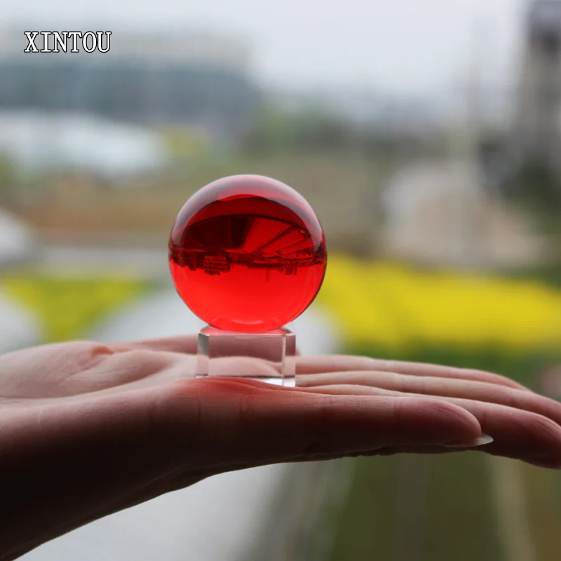 Красный хрустальный шар с подставкой 4 см|decorative balls|decorating styledecorative decorative |