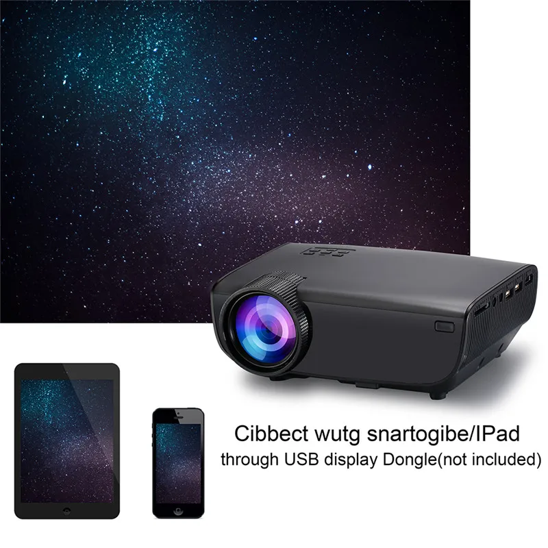 Светодиодный проектор AN05 Wi Fi 70 ansi люмен 3 5 мм аудио 800*480 пикселей HDMI USB мини