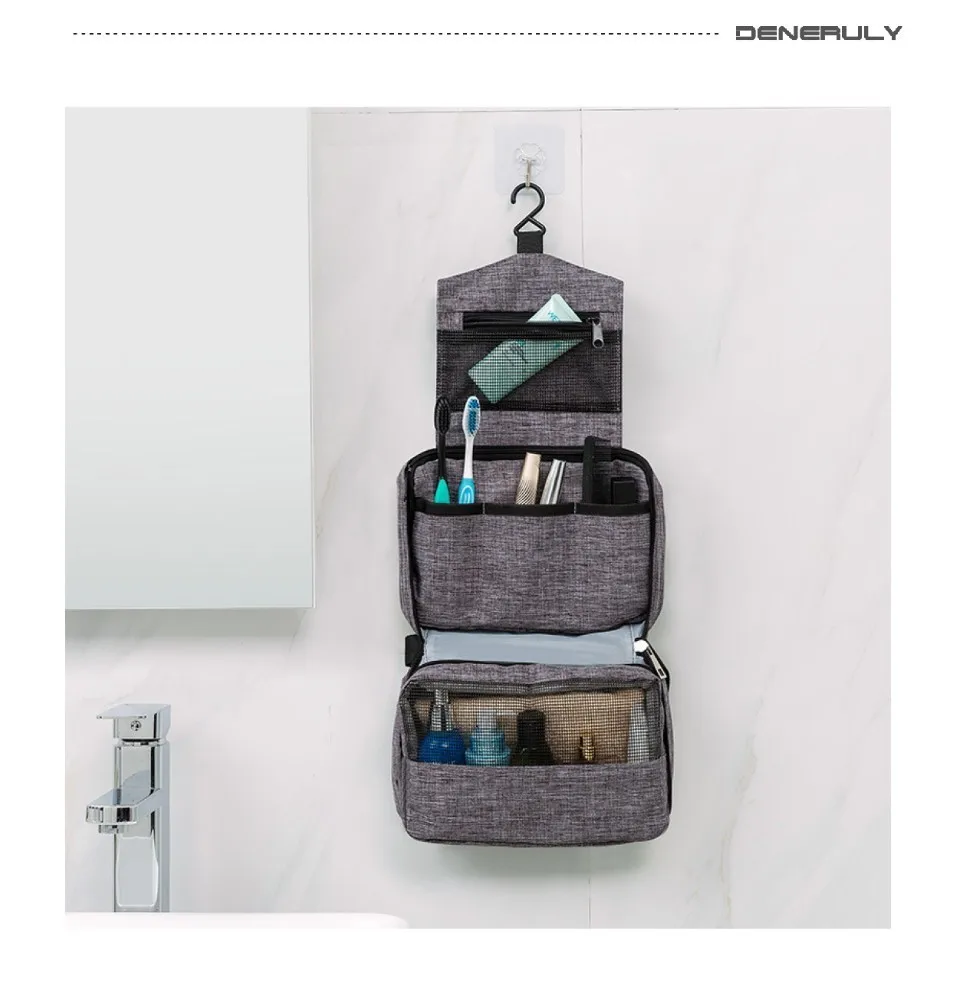 Travel Cosmetic Make Up Bag Makeup Organizer Waterproof Big Bag Kuferek Na Kosmetyki Makeup Woman Maletin Maquillaje Kit New
