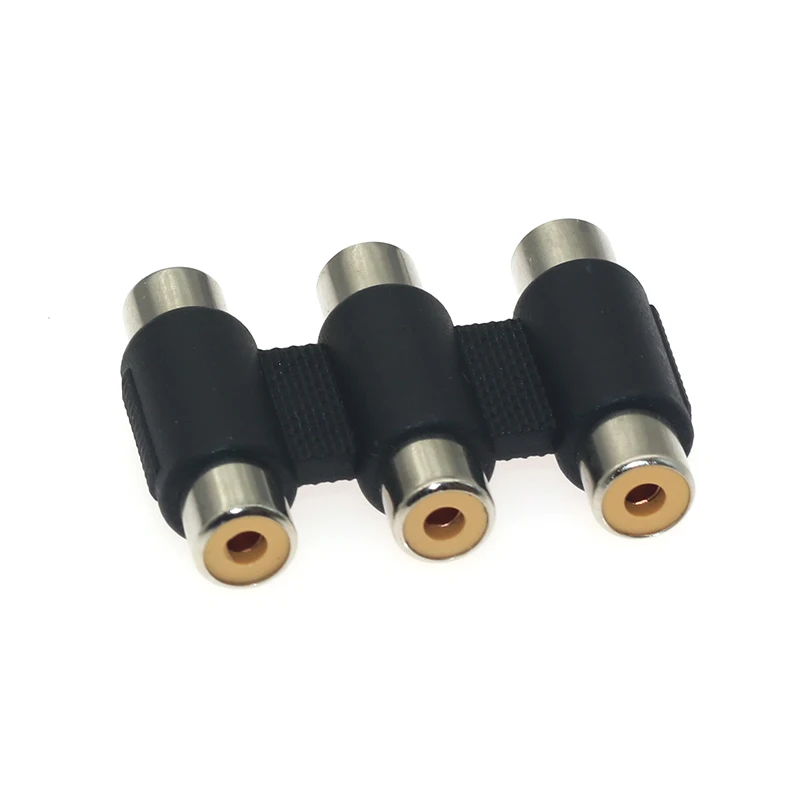 Фото RCA аудио 3 Pin гнездовой к женскому разъему корпус пластиковый стерео разъем RCA аудио 3 Pin гнездовой к женскому разъему корпус пластиковый стерео разъем