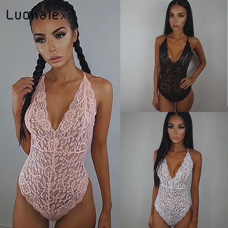 Luonalex горячее сексуальное нижнее белье с открытой спиной кружевное Babydoll открытая