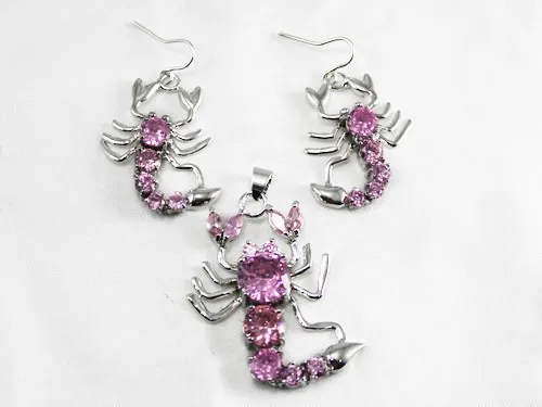 Модные ювелирные изделия из кристаллов розовые Кристальные серьги в виде