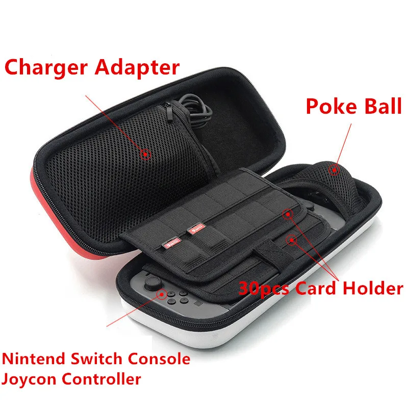 Утолщенная сумка для хранения для Nintendo Switch Nintendo консоль чехол для переключателя NS Poke Ball Plus контроллер Pokeball Eevee