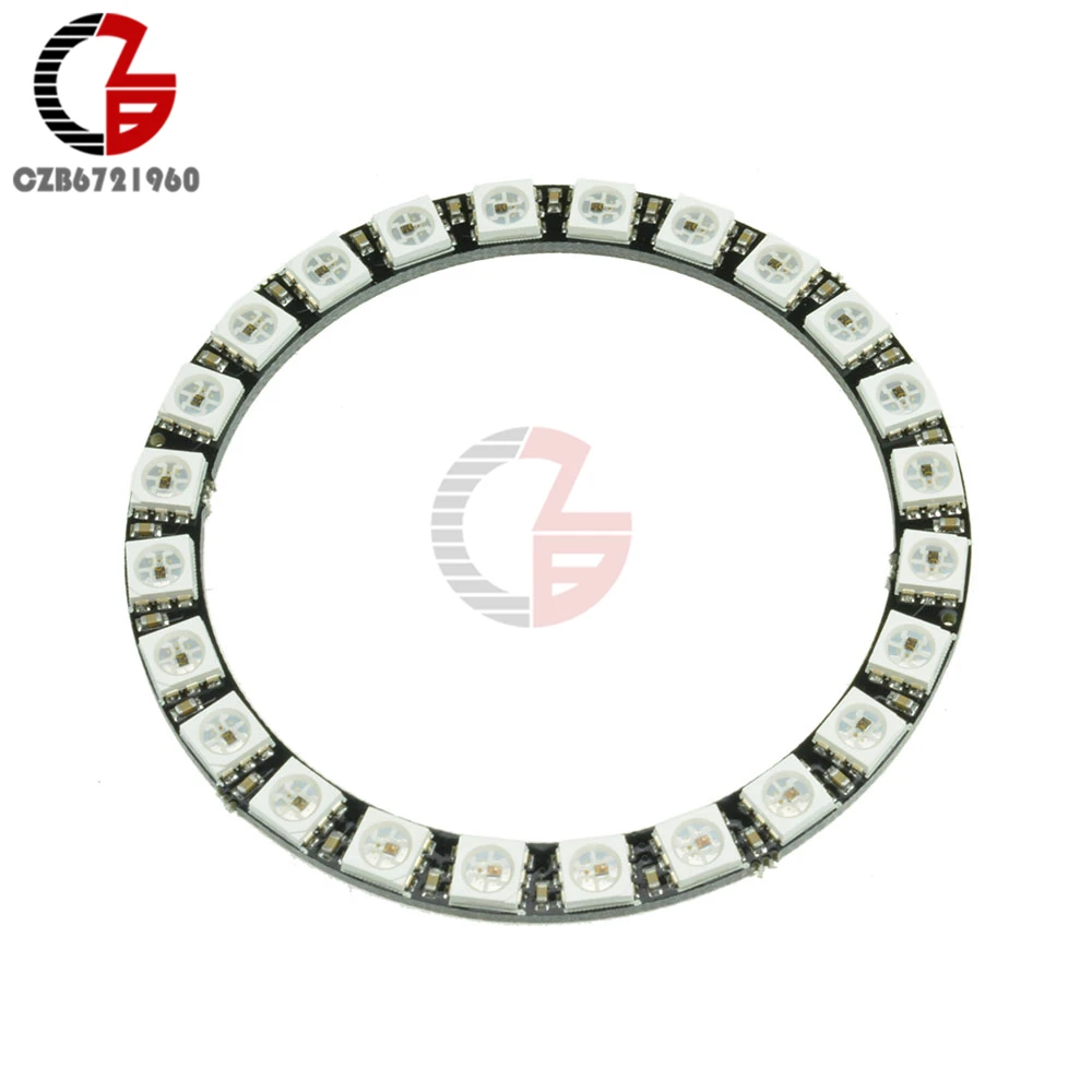 WS2812B 5050 RGB светодиодный кольцевой светильник 24 светодиода с интегрированными
