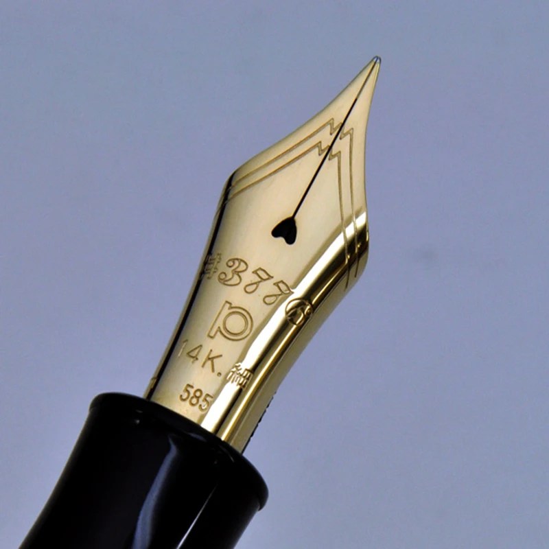 Платина Япония #3776 Черный Самурай 14K золото перо авторучка|Перьевые ручки| |