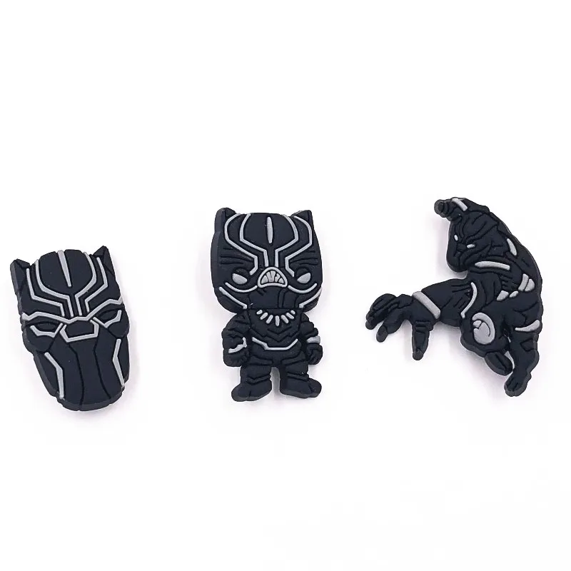 1 шт. Мстители ПВХ мультфильм Черная пантера брошь с иконкой значок аниме фигурка