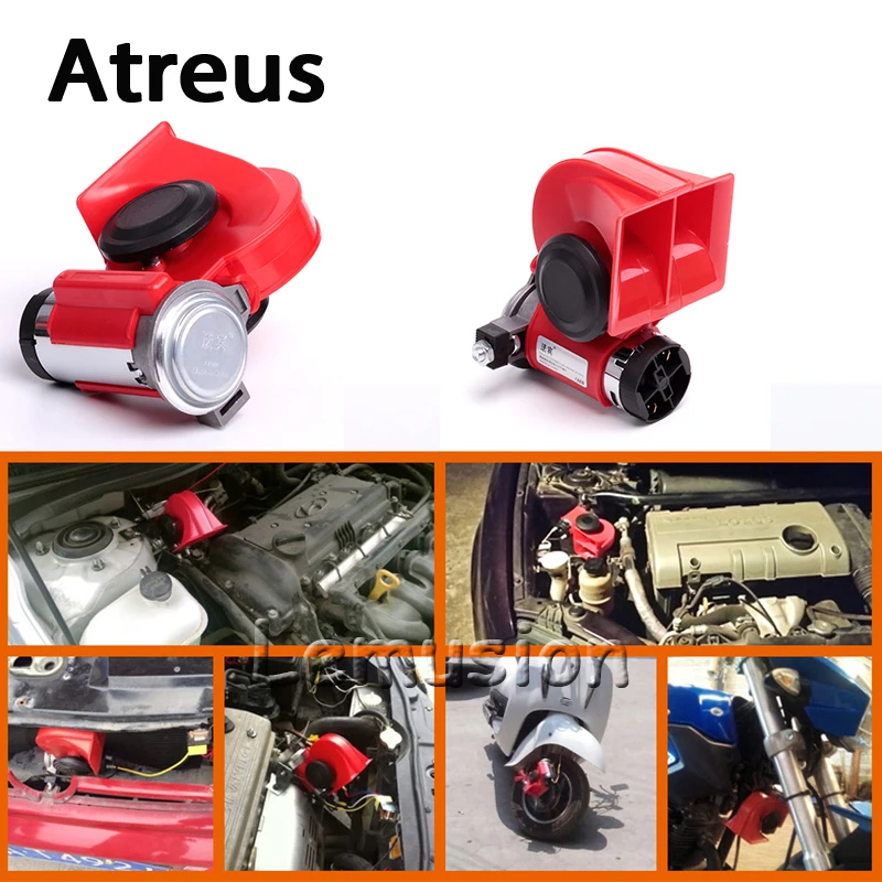 Автомобильный Стайлинг Atreus 12 в 130 дБ двухцветный Улитка воздушный гудок для Kia Rio K2