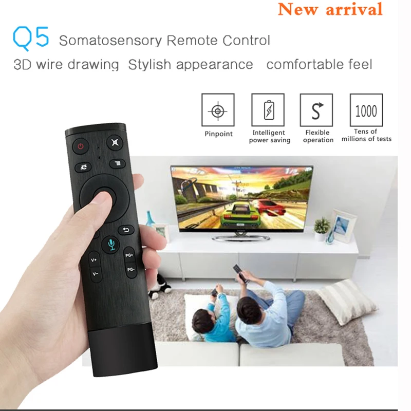 Голосовое управление Fly Air Mouse для Gyro Sensing Game 2 4 GHz беспроводной микрофон