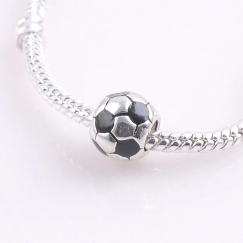 10 мм шт. серебряные бусины-разделители для футбола | Украшения и аксессуары