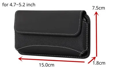 4.7-5.2 inch YIANG Для мужчин универсальный поясная сумка ткань Оксфорд 4,7/5,2/5,5/6,3/6,5/6,9 дюйма поясная сумка ячейка/мобильного телефона поясная сумка кошелек на открытом воздухе - Цвет: 4.7-5.2 inch