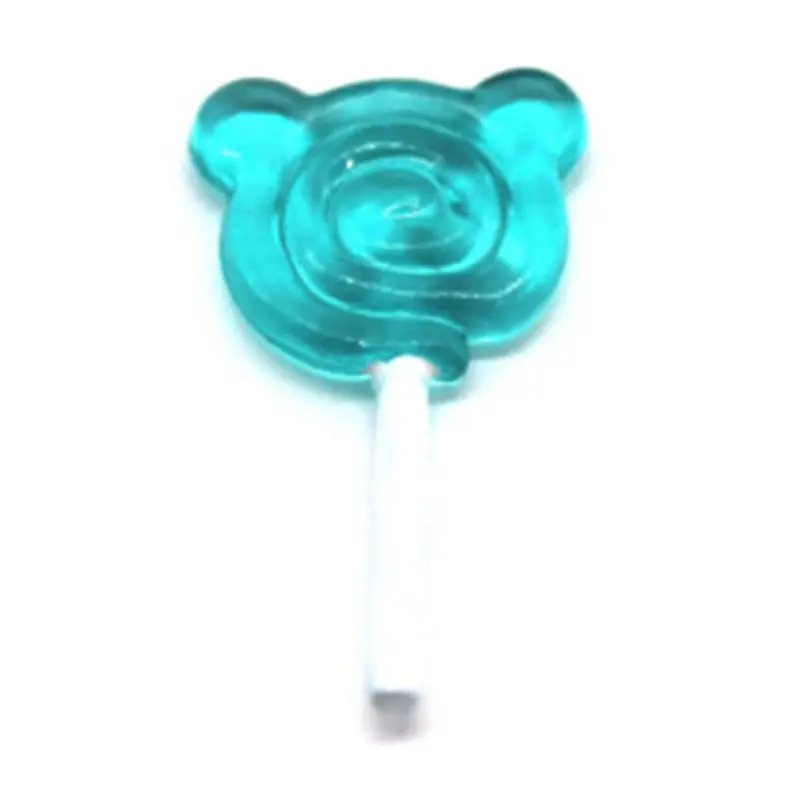 

1:12 Scale 3Pcs Bear Shape Lollipop Simulation For Dollhouse Miniature Toy Doll Mini Resin Food Kitchen Livingroom Supplies