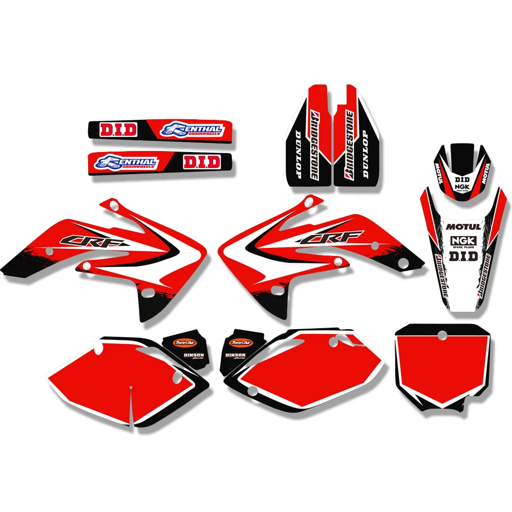 Командная графика и фоны Наклейка для Honda CRF150R с жидким охлаждением CRF150RL CRF150RB 2007
