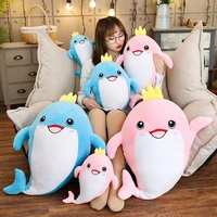 hot new 1pc 35 70cm large soft dolphin animal plush toy stuffed toy girl gift childrens toy sofa pillow cushion home decoration