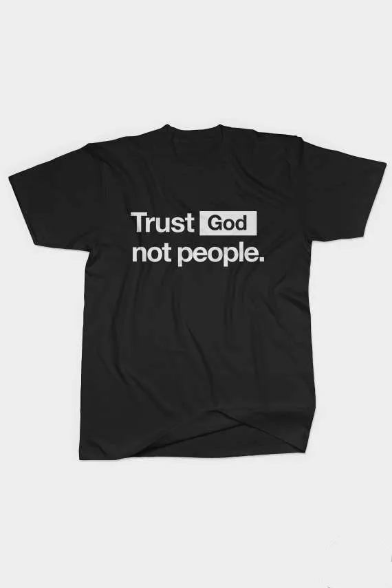 2017 новое поступление с принтом TRUST Бог не человек &quotдля женщин футболка модная