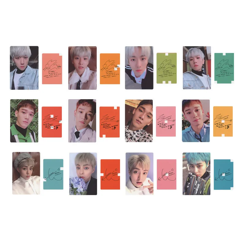 Kpop EXO CBX цветущие дни Xiumin Baekhyun Chen альбом фото карты бумажные карты HDlomocard автограф Фотокарта 4 шт