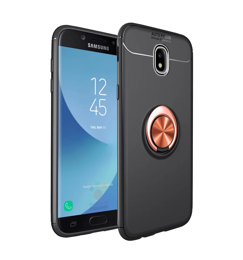 Rose Gold Чехол-бампер для samsung Galaxy J3 J5 J7 Pro, кольцевой чехол SM-J330F/DS SM-J330FN SM-J730F/DS SM-J730FM/DS SM-J530F/DS J530FM/DS - Цвет: Rose Gold
