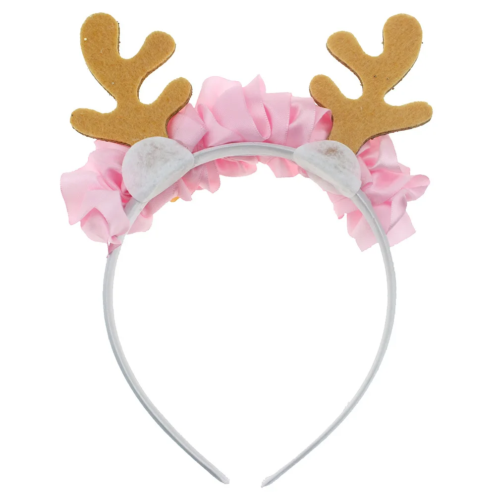 

Nishine New Baby Adult Mori Elk Hairbands Christmas Antler Halloween Headband Wreath Photography Props Birthday Gifts