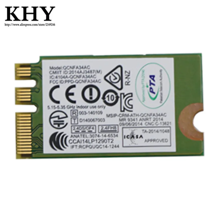 WiFi-карта NFA345 AC + BT4.0 для Lenovo IdeaPad 300 500 B40 B41 B50 B51 G40 G50 G70 S41 U31 U41 Z50 Yoga PN 00JT470 SW10A11628 |