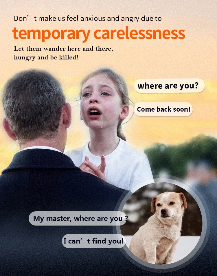 Водонепроницаемый ошейник для собак и кошек GPS-трекер отслеживания в реальном