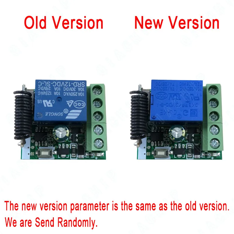 QIACHIP 433 MHz DC 12 V 1CH РФ релейный модуль универсальный Беспроводной удаленного