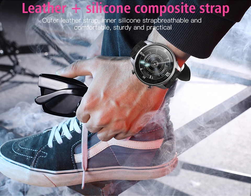 Keoker Smartwatch Классическая Бизнес Для мужчин Android 7,1 1,39 дюйма BLuetooth 4G Поддержка sim-карты WI-FI gps Smartwatches Для мужчин
