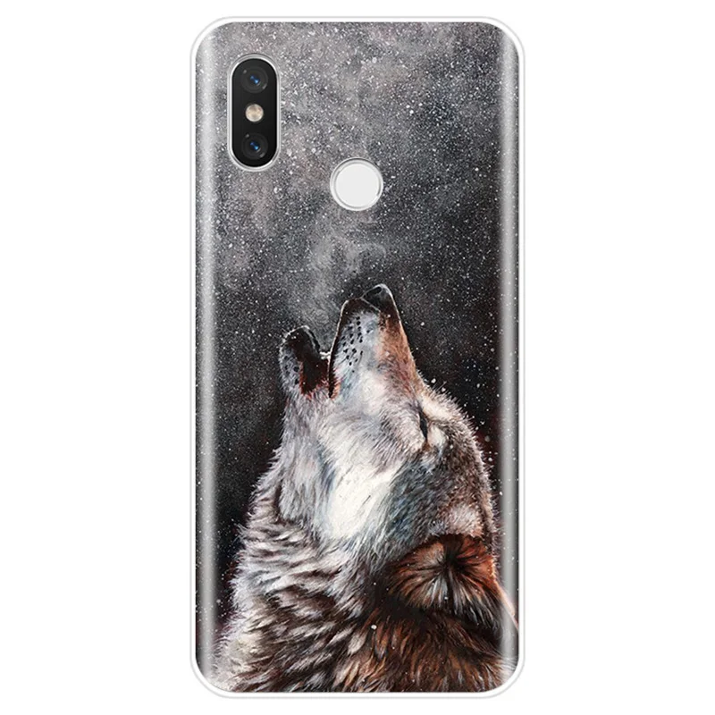 Чехол для телефона Fierce Snow Wolf мягкий силиконовый чехол из ТПУ Для xiaomi 4 4S 5 5C 5S PLUS 6 6X 8