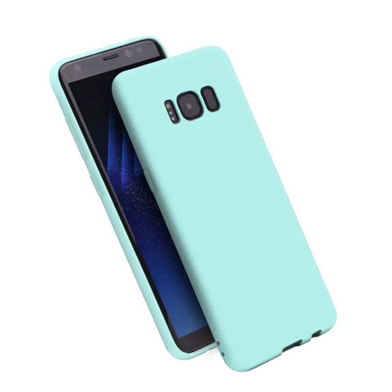 Чехол для samsung note 9 чехол Samsung S8 S9 Note8 мягкий силиконовый матовый из ТПУ