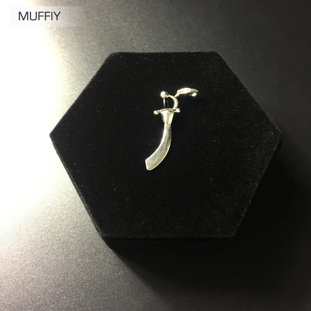 Модная подвеска из серебра 925 пробы в виде пиратского мачете хорошее ювелирное