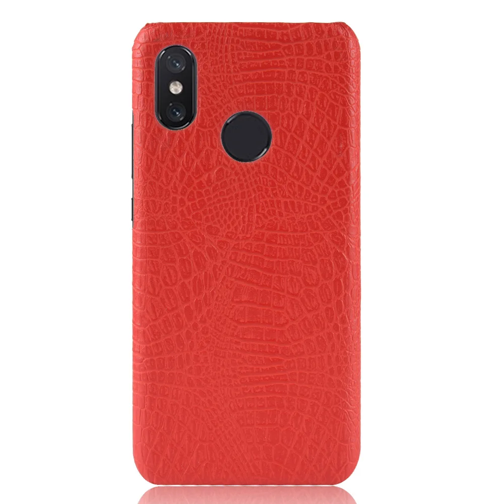 For Case On Xiaomi Mi8 Cases Coque Mi 8 Cover Xiomi SE Crocodile Pattern Leather PC Hybrid Hard Back Protective |
