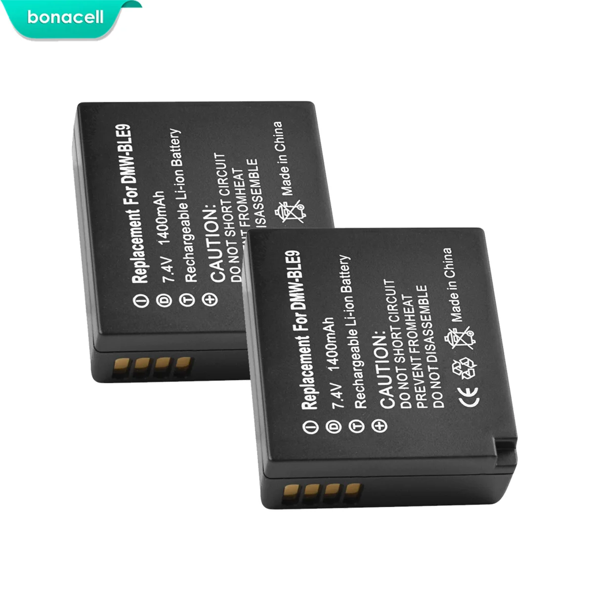Bonacell DMW-BLG10 ДМВ BLG10 DMW-BLE9 Камера Батарея/USB кабель для Panasonic Lumix DMC GF6 GX7 GF3 GF5 DMW-BLG10GK LX100 GX80 GX85 L10 - Цвет: 2 Pack Battery