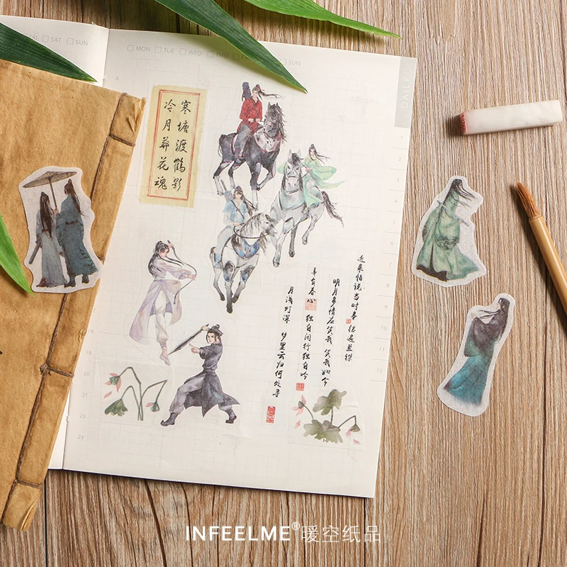 1 шт. Infeel. me древние люди винтажные наклейки украшения DIY Ablum дневник в стиле