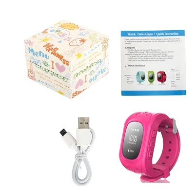 Russian Pink Gps/LBS Q50 SOS детские многоязычные станции наручные часы для мальчиков детские уличные умные местоположение телефон часы для детей - Цвет: Russian Pink