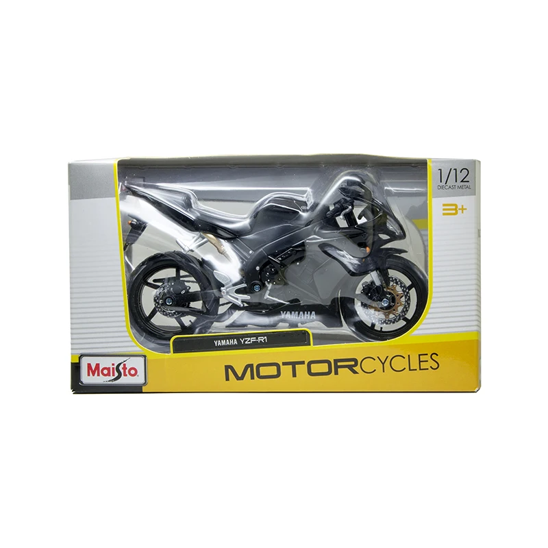 MAISTO YAMA YZFR1 черная модель мотоцикла 1:12 Масштаб мотоцикл литой металлический велосипед миниатюрная гоночная игрушка для коллекции подарков