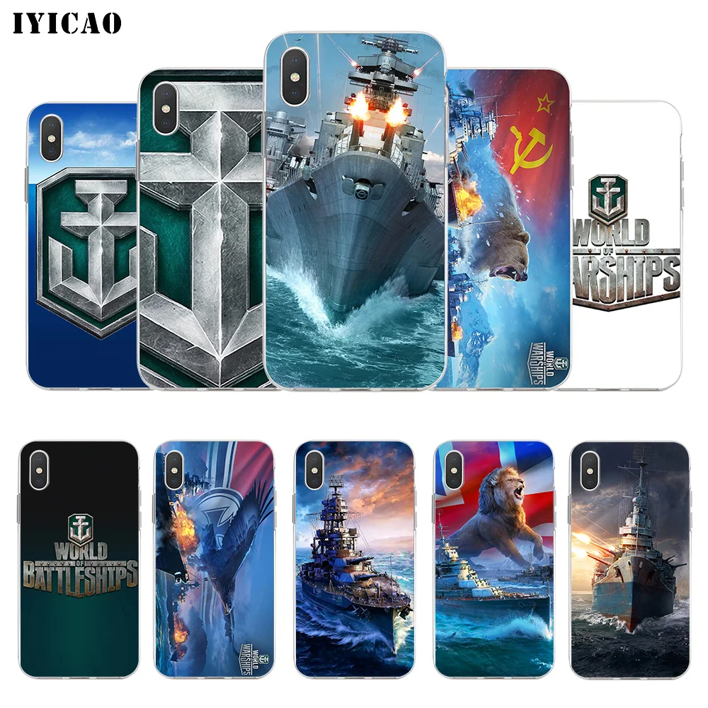 IYICAO World Of Warships Мягкий силиконовый чехол для телефона iPhone X XR XS MAX 6 6s 7 8 Plus 5 SE из