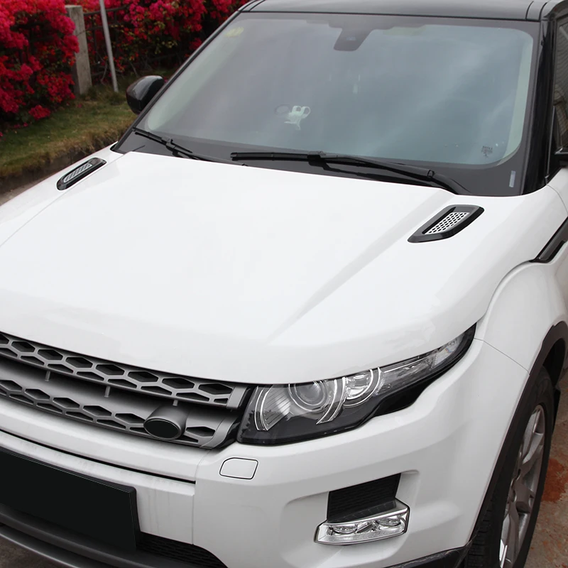 2 шт. для Land Rover Discovery 4 Freelander Range Evoque Sport ABS черная Серебристая Накладка на решетку