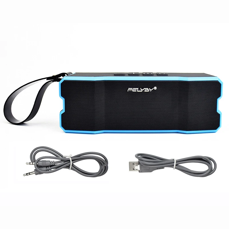 FELYBY Hot Portable Wireless Bluetooth Speaker High quality double speaker 4.1 IPX6 waterproof Support AUX TF playback | Электроника
